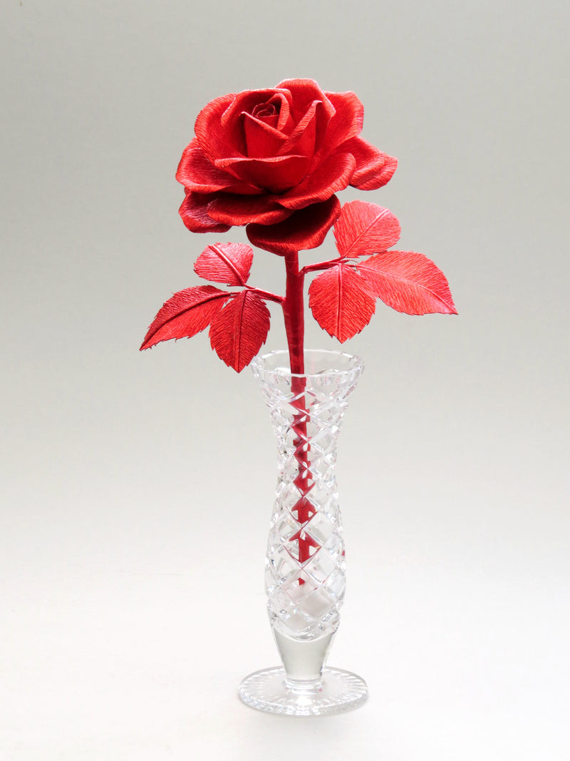 Fortieth Anniversary Ruby Paper Rose