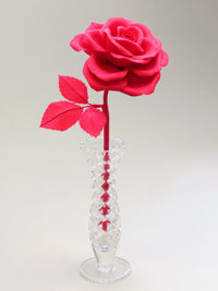 Ruby Red Paper Rose